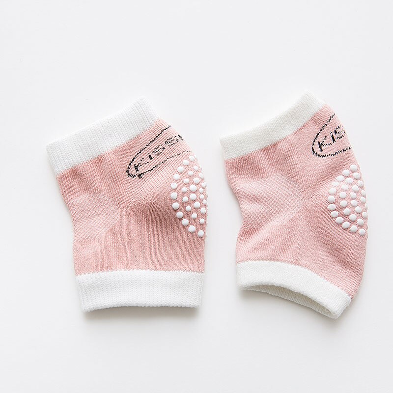 Kind Knie Protector Veiligheid Baby Been Cover Antislip Lijm Knie Pad Leren Lopen Beenwarmers Voor Jongens en Meisjes: Roze