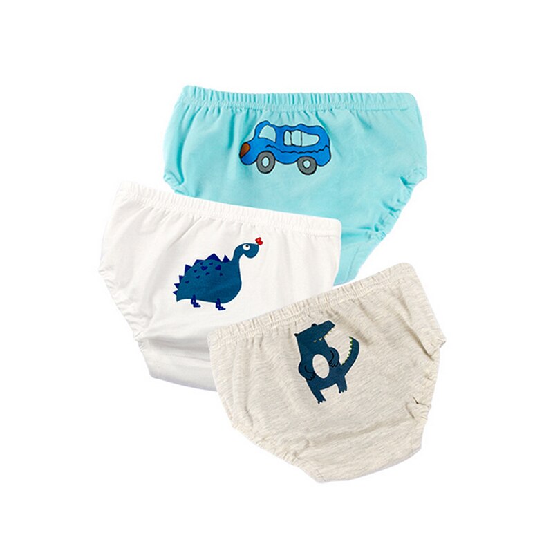 3 Stks/set Leuke Katoenen Baby Ondergoed Slips Onderbroek Voor Kids Zachte Slipje Voor Jongens Meisjes Ademend Zuigeling Onderbroek Sets: A2 / 18m