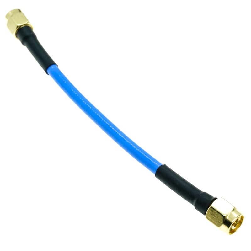 SMA male to SMA male plug connector RG402 RG-402 Semi Flexible Coaxial Cable 0.141" 50ohm Blue