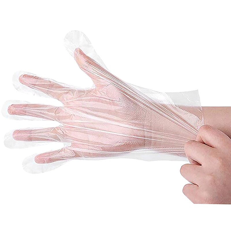 500 Stuks Wegwerp Handschoenen Clear Food Service Plastic Handschoenen
