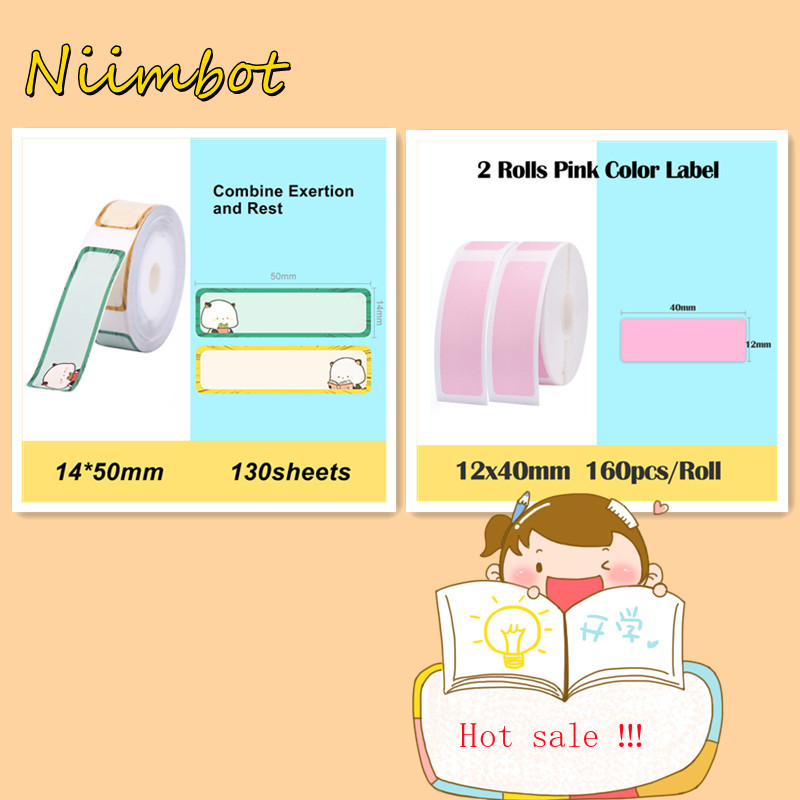 Label Printer Portable Pocket Label Printer Mini Sticker Bluetooth Thermal Label Printer Home Office Printer Paper Niimbot D11: 3Rolls dp
