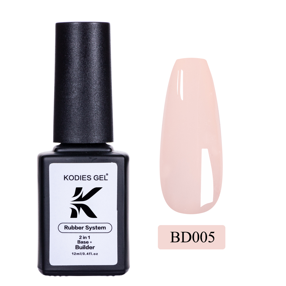 KODIES GEL Rubber Base Gel Builder Poly Nail Gel Polish for Extension 12ML Semi Permanent UV Manicure Color Base for Nails Art: Multicolor