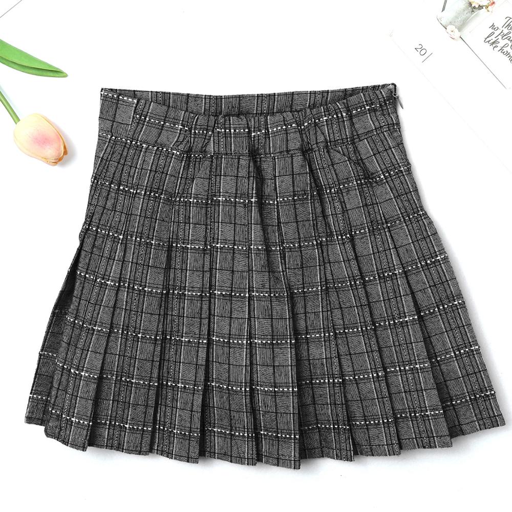 Kids Girls Pleated Skirt Cute Japanese School Uniform Toddler Teen Girls A-line Plaid Skirt Mini Short Skirts Children Clothing