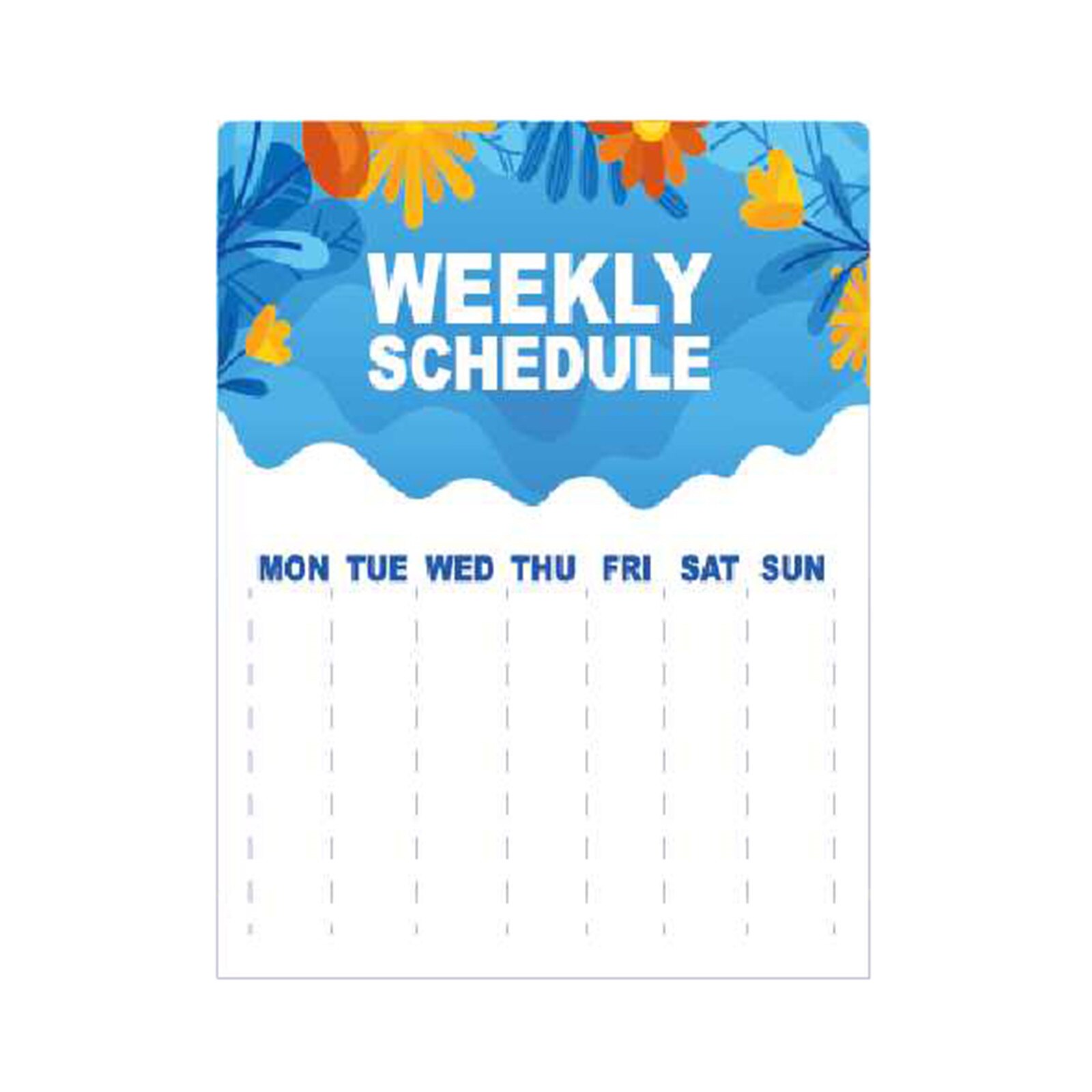 45#Magnetic Weekly & Monthly Planner Whiteboard Fridge Magnet Flexible Daily Message Drawing Refrigerator Bulletin White Board: C