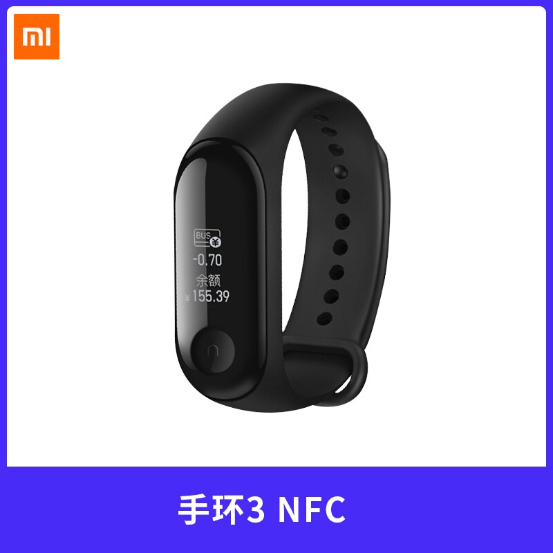 Xiaomi MiBand4 Fitness Tracker 0.95Color AMOLED 5.0 Smart Bracelet Monitor 50m Waterproof 135mAh up to 20Days Activity Tracker: Mi Band 3