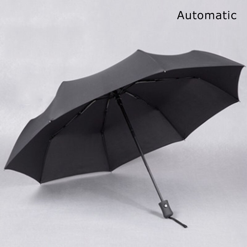 Paraply regn mænd automatiske vindtætte paraplyer mænd luksus forretning corporate tous mujer tous dobbeltlag japansk stor: Otte knoglesort