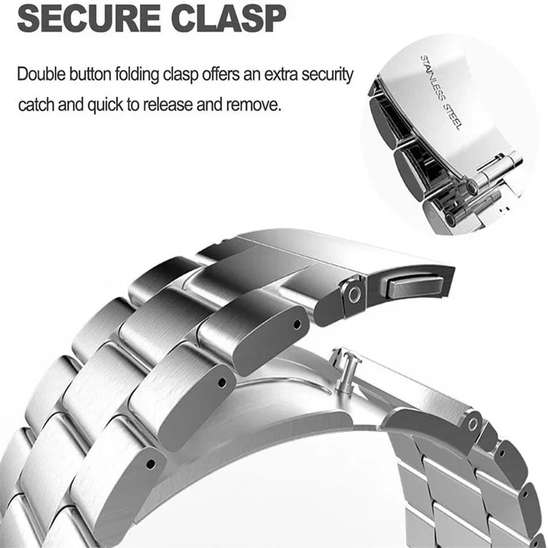 Klockarmband för huawei watch fit 4 pro 3 smartwatch rostfritt stålarmband för huawei watch fit 4 metallkorrigerat armband