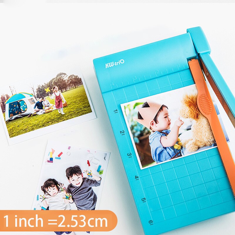 13931 Mini Paper Trimmer A5 Photo Paper Guillotine Built-in Ruler Mini Paper Cutter Office School Stationery Cutting Supplies