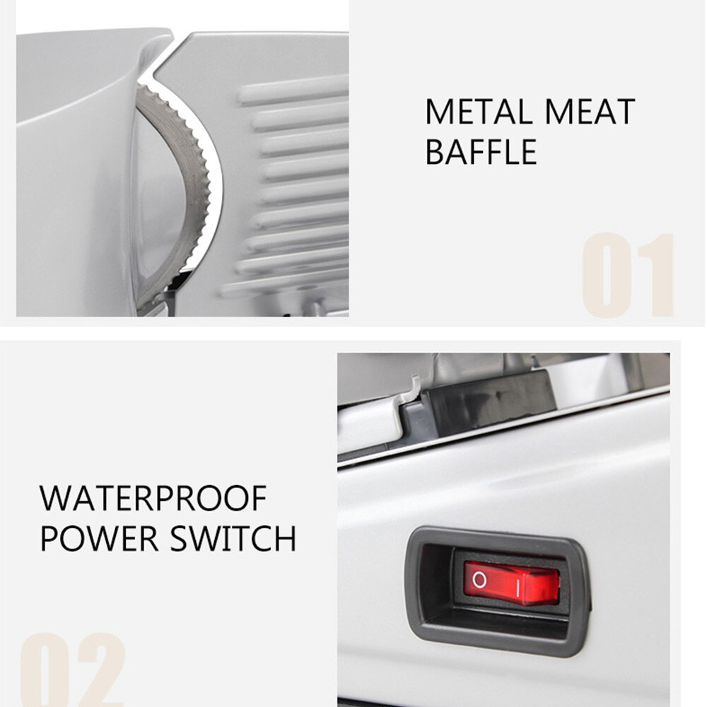 Household Electric Meat Cutter Slicer Commercial Small Beef Roll Meat Planer Cutting Lamb Roll Machine