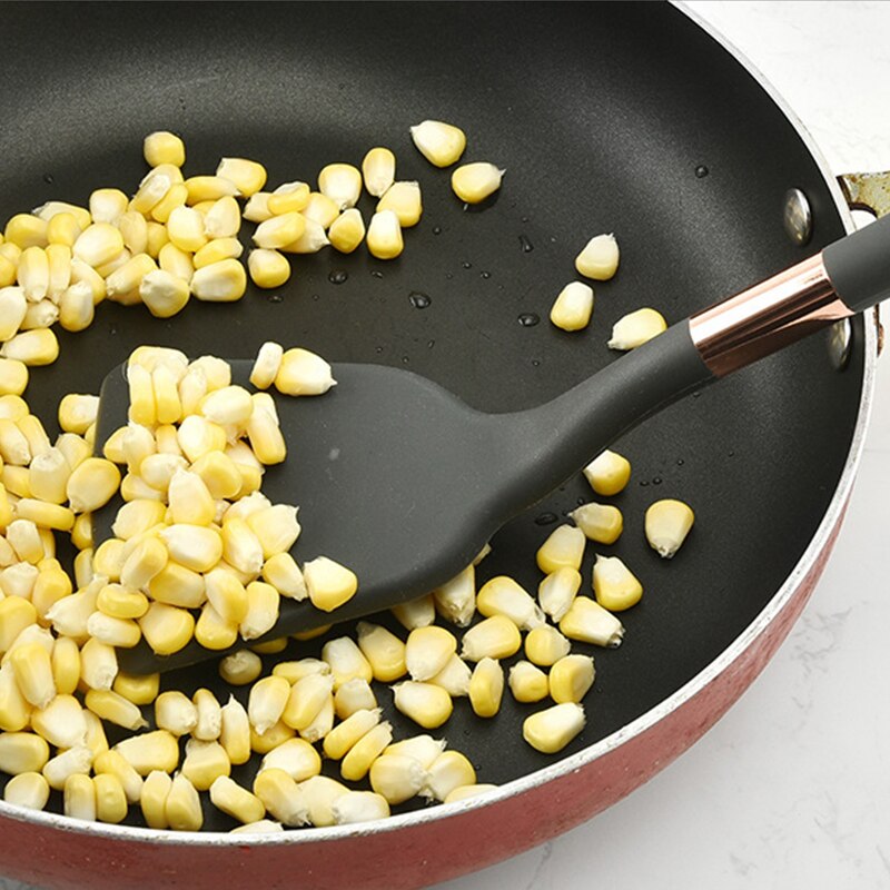 9-13 Pcs Silicone Keukengerei Set Zwart Goud Keuken Kookgerei Hittebestendige Non-stick Gebruiksvoorwerpen Accessoires Bakken Gereedschap opslag