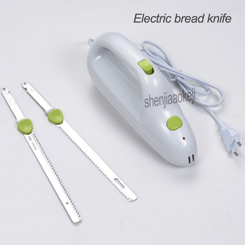 220v 110w 1pc Electric bread knife Stainless steel doubl knife serrated knife frozen meat bread Ham Cutting knifes