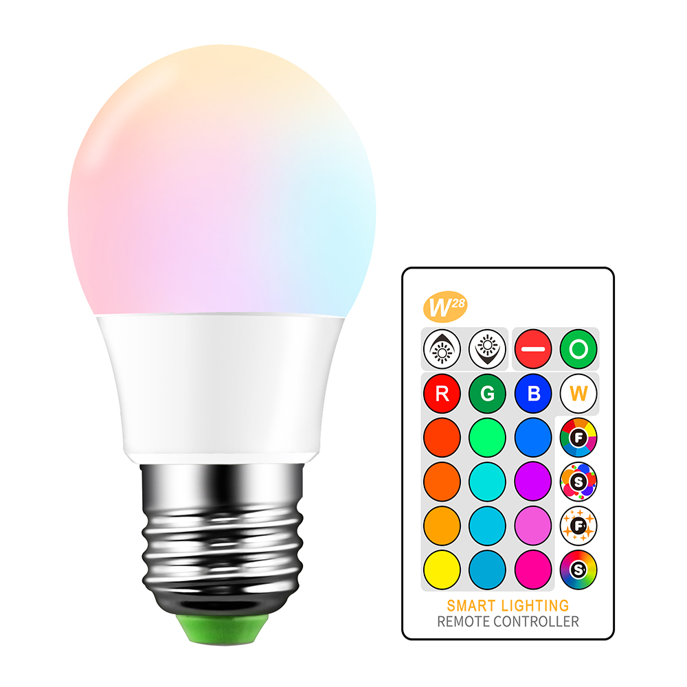 E27 LED 16 Kleur Veranderende RGB Magic Light Bulb Lamp 85-265 V 110 V 120 V 220 V RGB Led Light Spotlight + Ir-afstandsbediening
