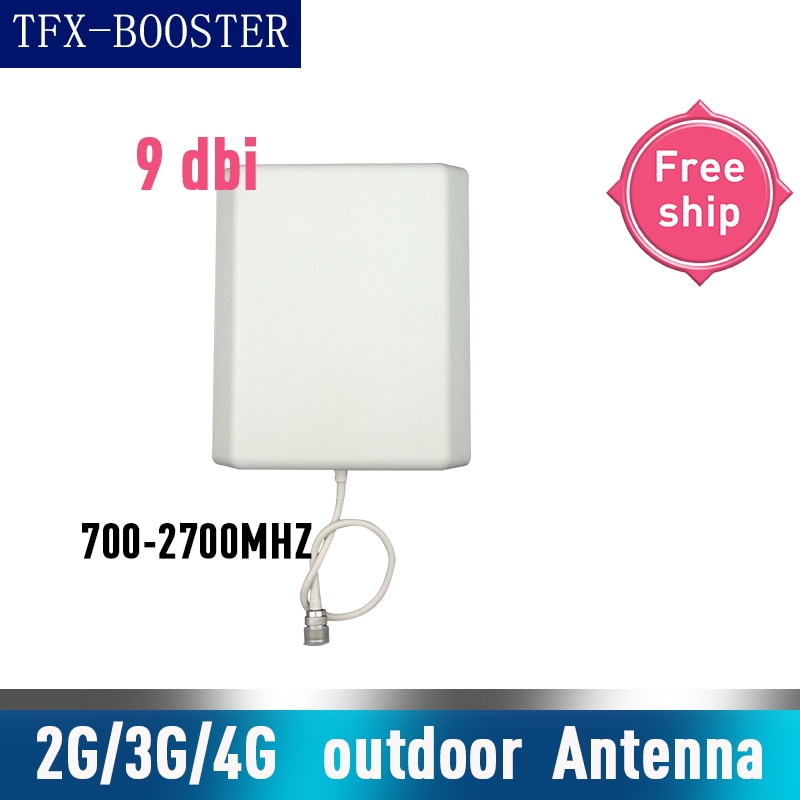 TFX-BOOSTER antena exterior do painel 700-2700mhz 2g 3g 4g cdma gsm pcs1900 lte tipo conector 9dbi da antena n do sinal do telefone móvel