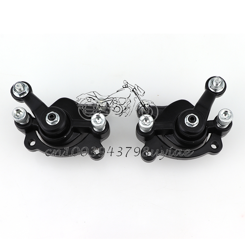 Främre bakre skivbromsbelägg för 43cc 47cc 49cc mini moto barn atv fyrhjuling mini moto pit dirt pocket bike bensin scooter delar: Rosa