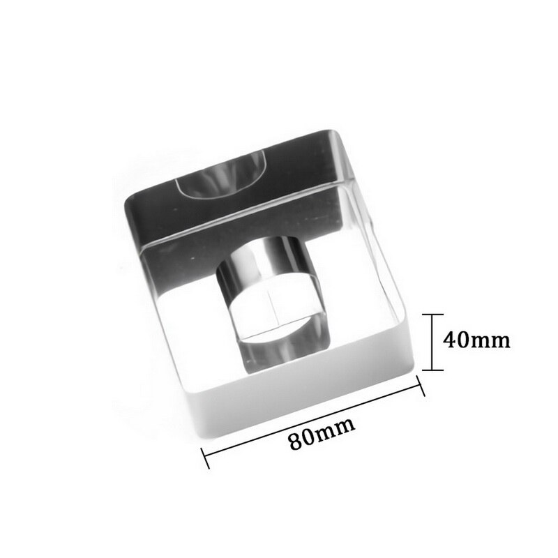 Nowe formy robić sałatek naczynie robić zapiekania Diy narzędzia robić pieczenia foremka na babeczki sałatka deser umierać pierścionek mus ciasto ser narzędzie ze stali nierdzewnej: kwadrat