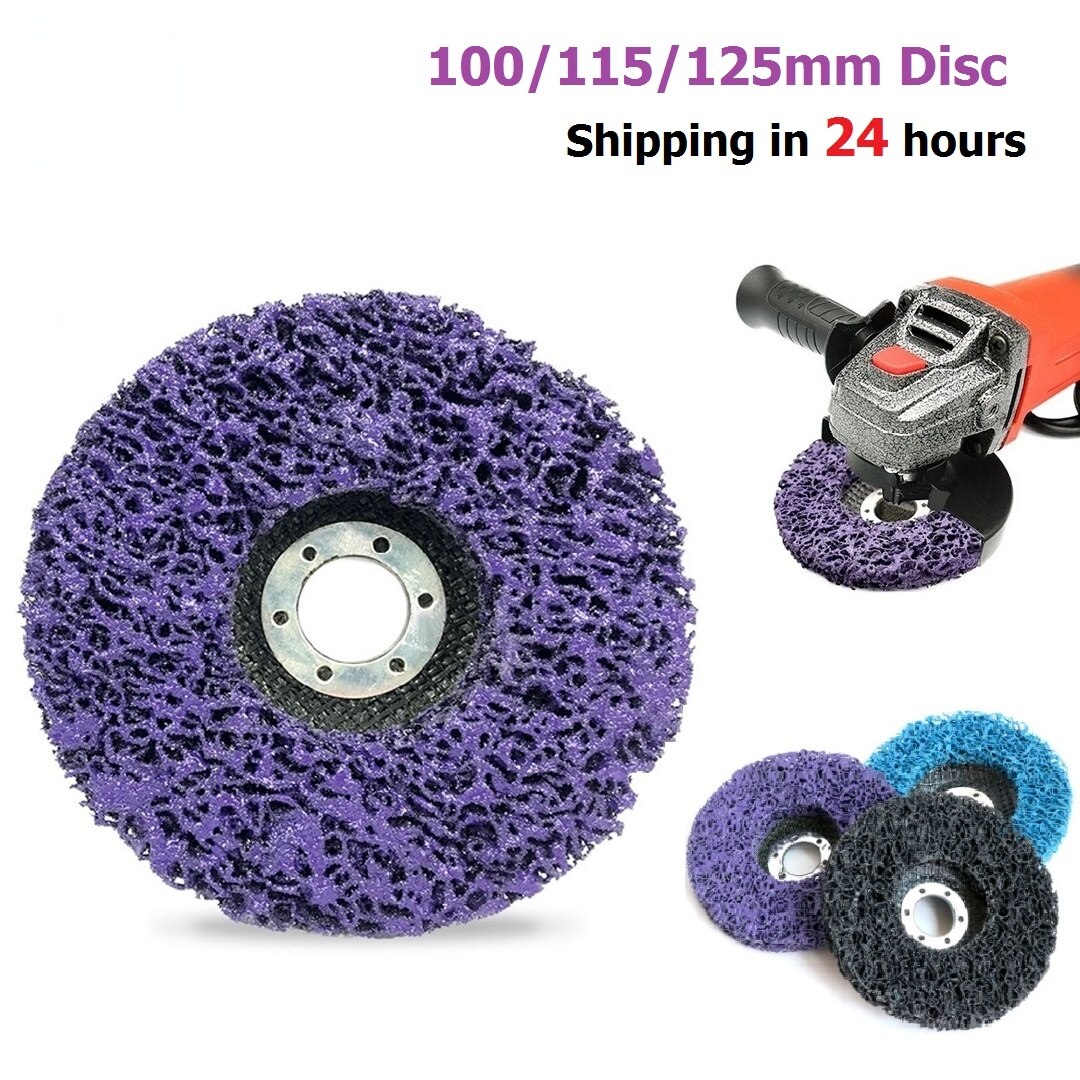 125mm Poly Strip Disc Abrasive Wheel Paint Rust Remover Clean Metal Motorcycles Grinding Wheel Tool for Angle Grinder Polish Car