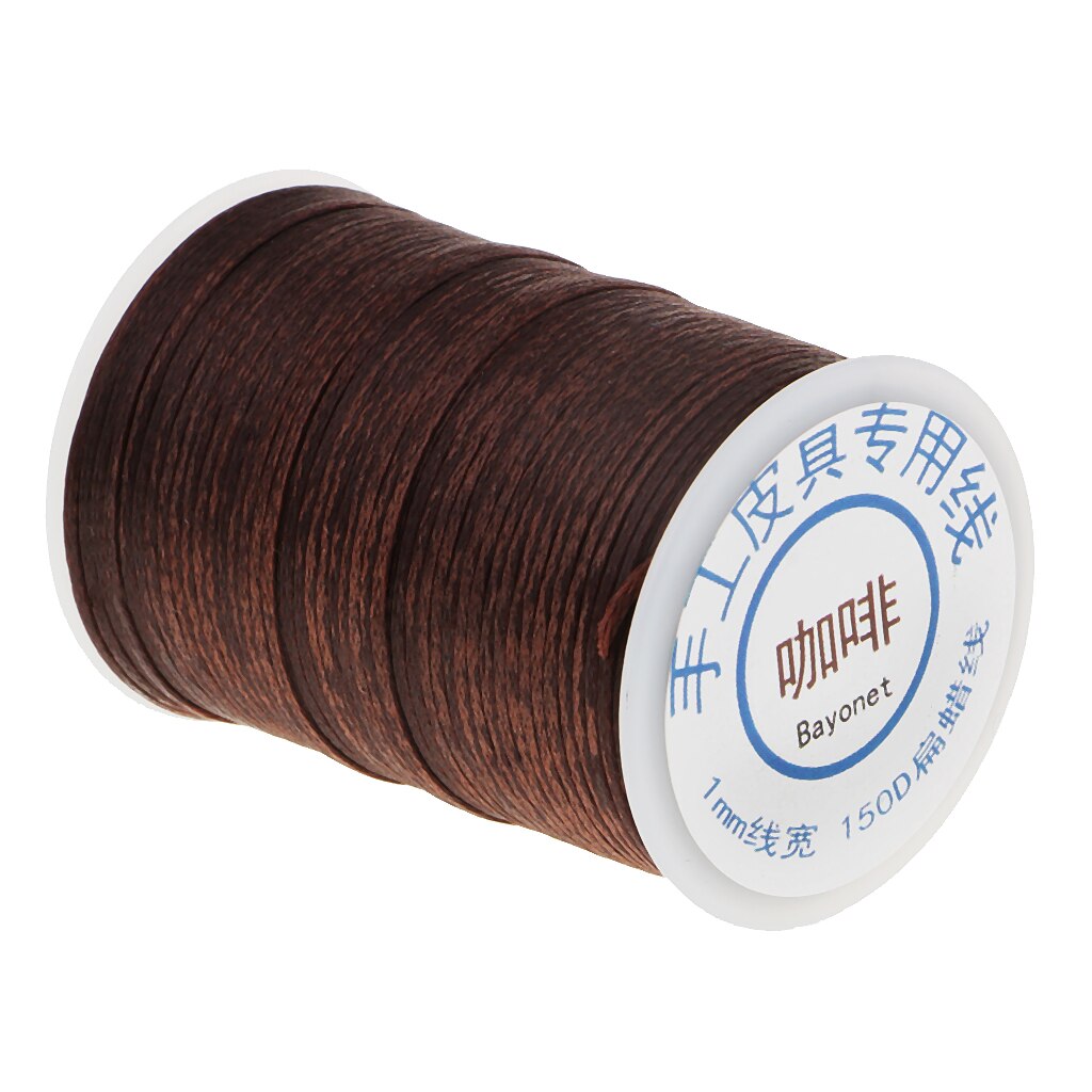 1 Roll 60m Length Polyester Strong Sewing Waxed Thread Leather Line Hand Craft Accessories 1mm Diameter