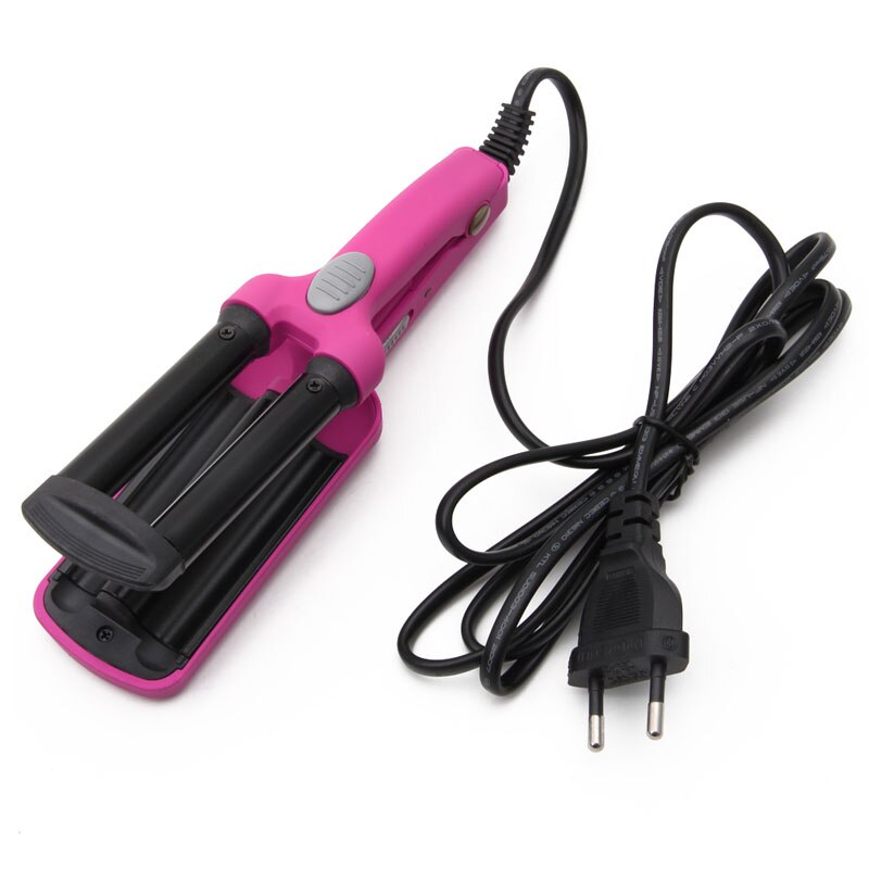 Mini pince à cheveux en céramique, 1 pièce, fer à friser, pince à onduler, rouleau, Salon: Rose