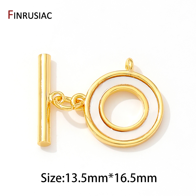 Conector de cierres de palanca OT de carcasa de latón chapado en oro de 14K de varios estilos, cerraduras para joyería, suministros para hacer collares y pulseras DIY: XL / Negro