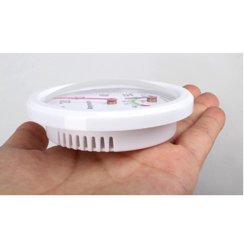 Mini Digitale Thermometer Wit Ronde Digitale In-out Deuren Celsius Kas Thermometer Meter Hygrometer Meet Apparaat