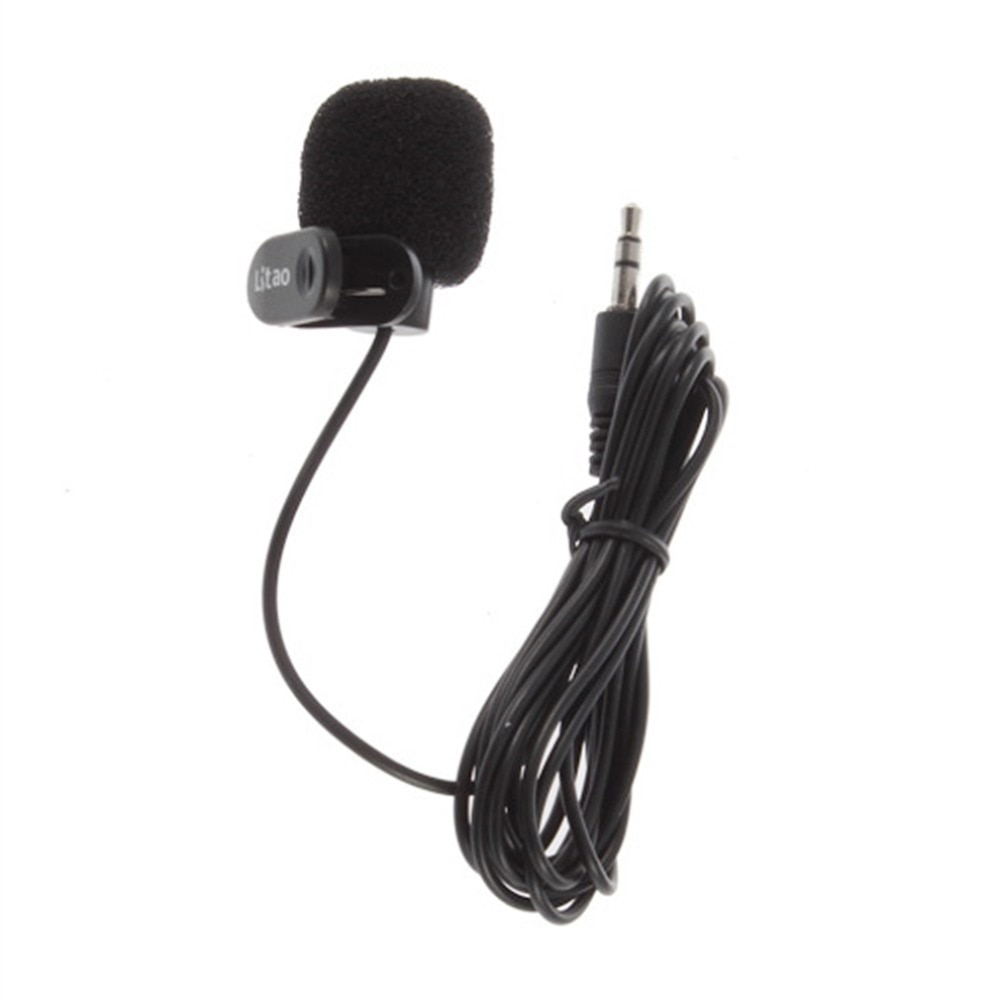 3.5mm Mini Studio Black microfone Hands Free Clip Speech Microphone for PC Desktop Notebook For Computer
