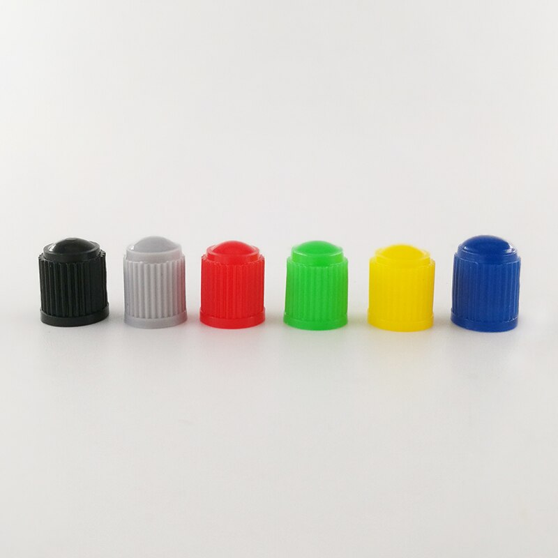 1000 stks/partij Plastic Ventieldopjes Auto Ventiel Covers 8V1 Discussies Ventiel Caps 6 Kleuren