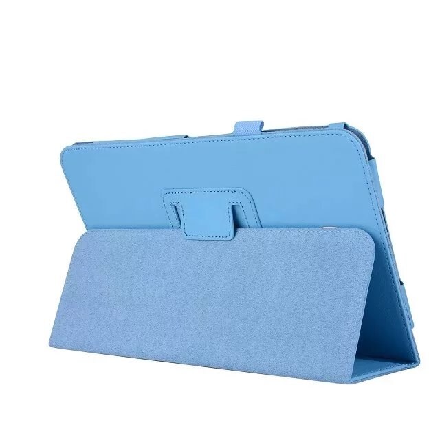 Funda para samsung galaxy tab um 10.1 caso, couro do plutônio suporte capa tab a6 10.1 "2016 tablet SM-T580/t585 auto sono/wake caso coque: Azul