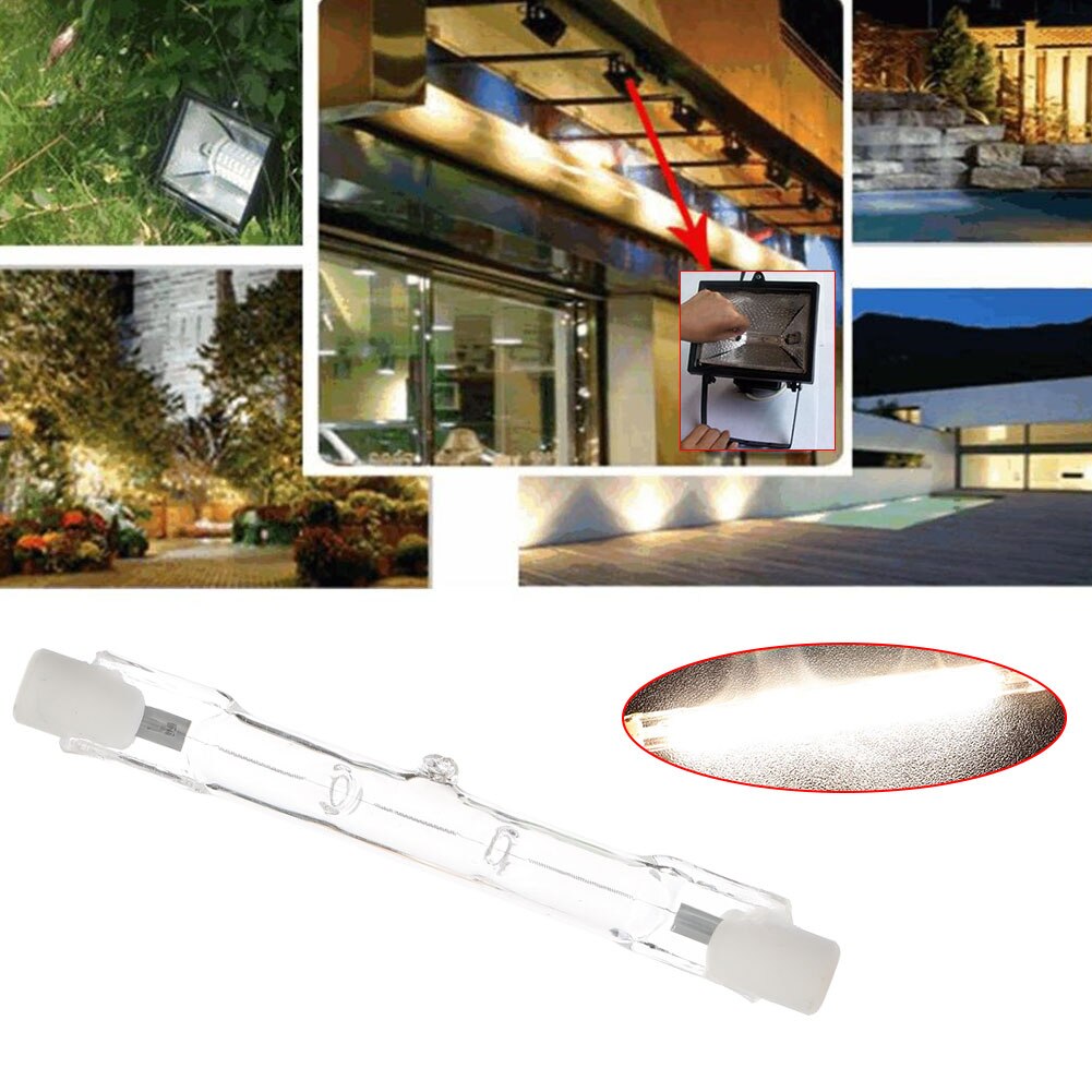 Halogen Lamp 220V-240V Room Lighting Energy Saving Tungsten-Iodine Lamp R7S 48W Household Supply Indoor Outdoor
