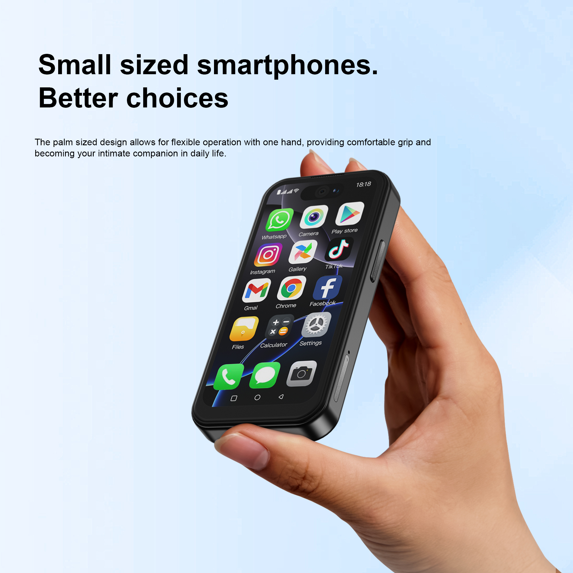 SERVO 16Profi 3G Mini-Smartphone Android-System 16 GB Rom abspielen Geschäft WhatsAPP WiFi Hotspot GPS 2 SIM 3,75 Zoll kleines Smartphone 2800 mAh