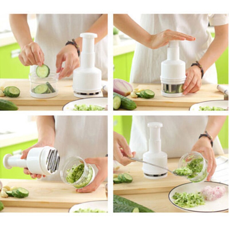 Garlic Pound Device Kitchen DIY Appliance Manual Pressure Cut Onion Machine Tamper Handy Pepper Crusher Chili Breaker