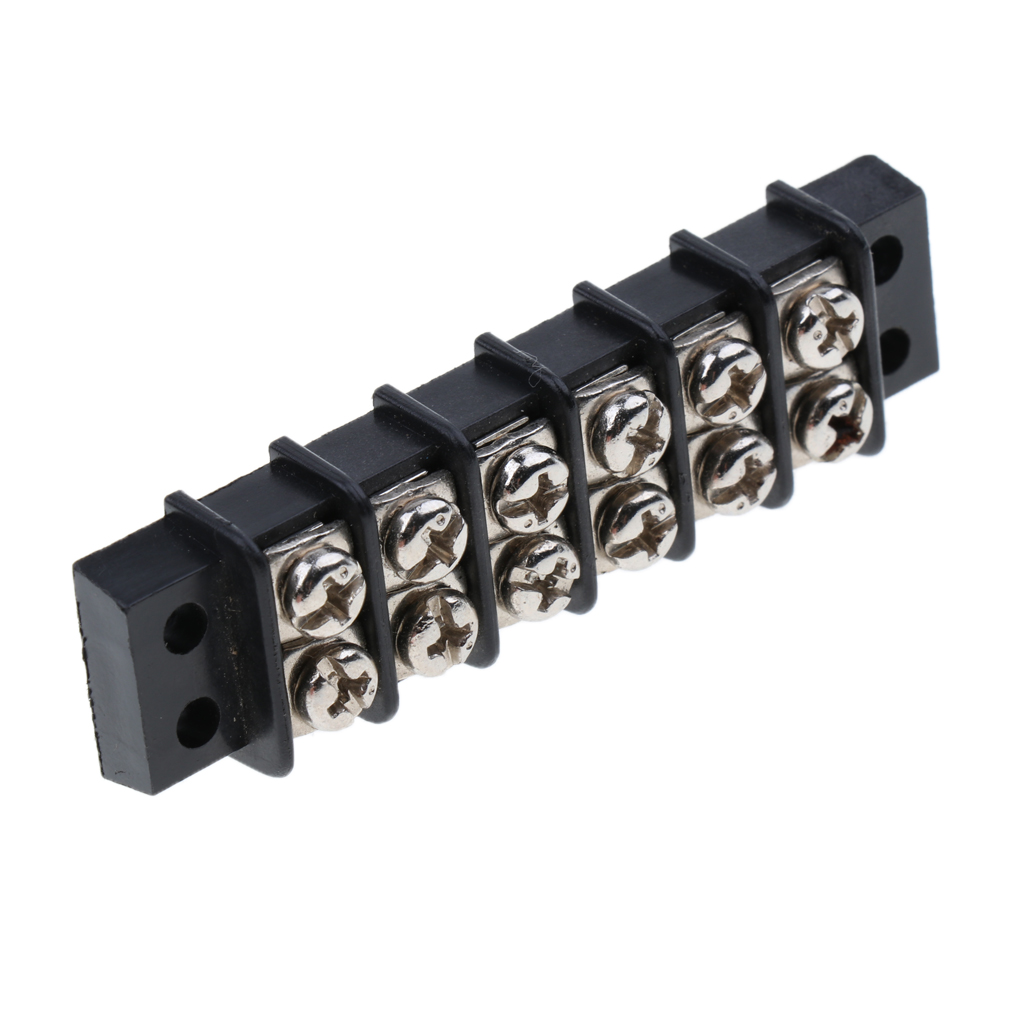 1 To 8 Way Terminal Block Bus Bar - Splits Single Input To 8 Outputs, Screw-On Connectors