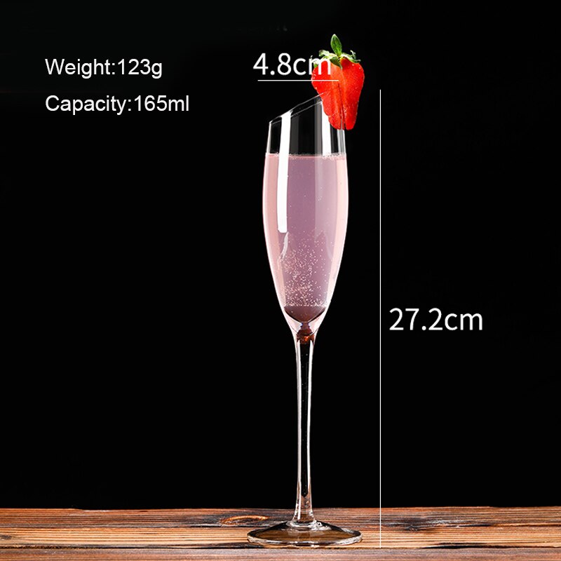 Champagne Flute Glasses Cocktail Glasses Hand Blown Lead Free Champagne Cups: 5