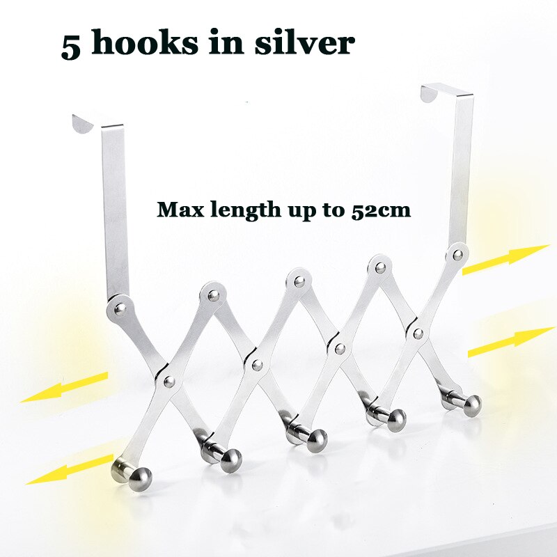 Deur Terug Opknoping Telescopische Haak Telescopische Opvouwbare Haak Kleerhanger Diamant-Vormige Deur Terug Muur Opknoping Kapstok Handtas: 05-2