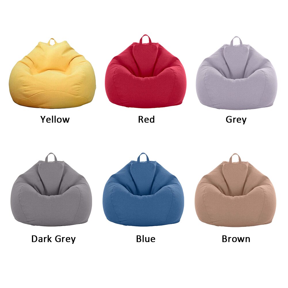 Pouf housse doux intérieur chambre paresseux transat adultes enfants Extra grande salle de jeux lavable pas de remplissage linge de rangement décor à la maison