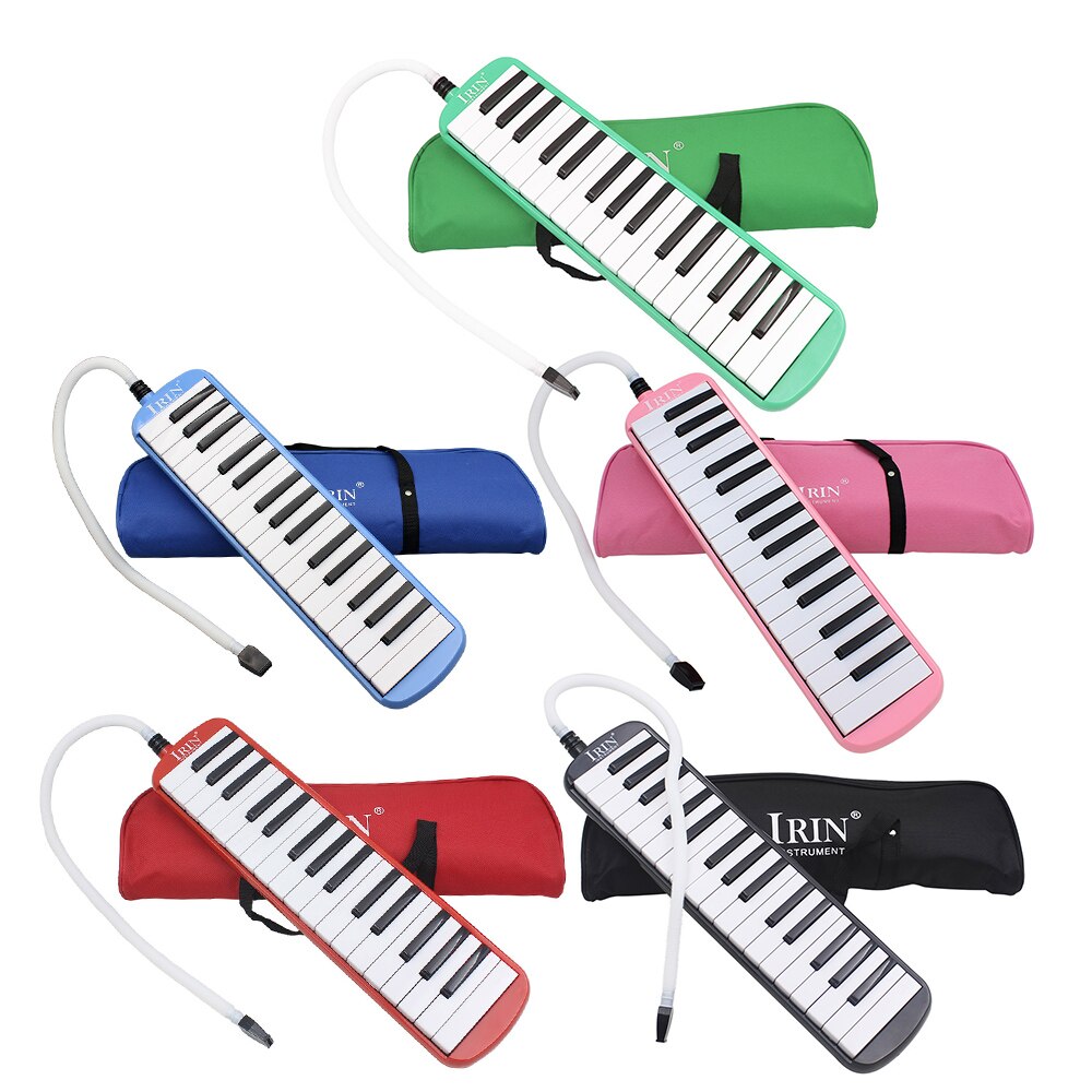 32 nøgler melodica klaver keyboard melodica 5 farver musikinstrument til musikelskere begyndere med bærepose