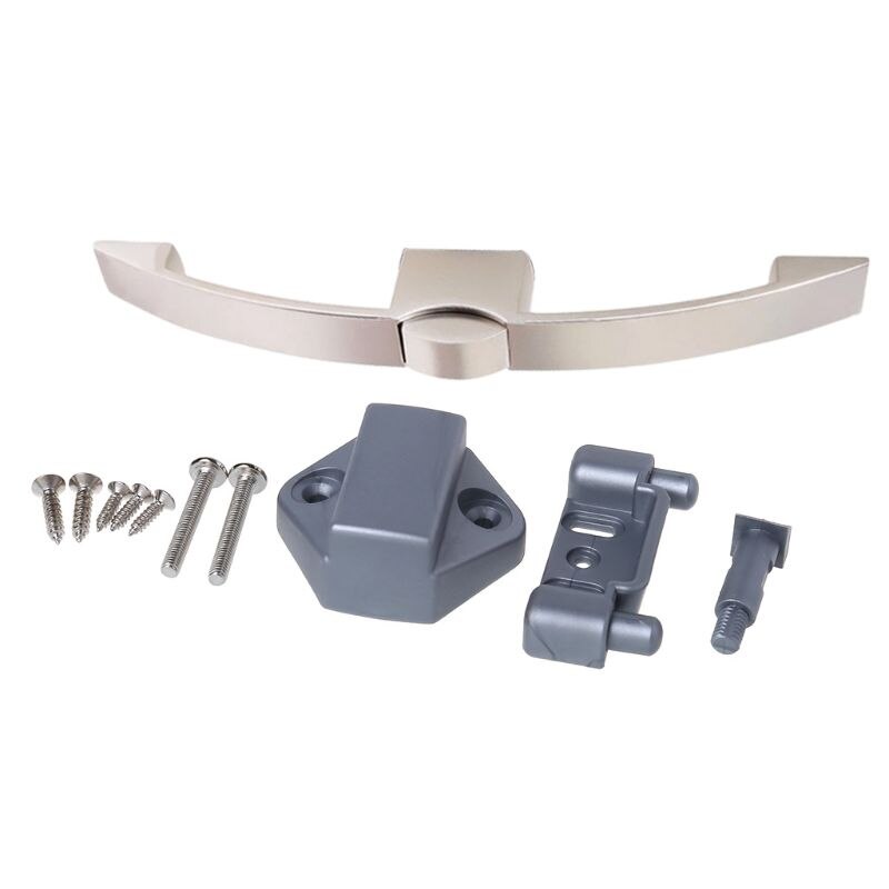 Pull Handvat Klink Rv Caravan Boot Kast Lade Klink Knop Sloten Voor Furnitur: WHITE