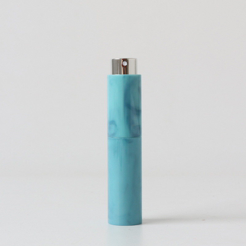 Botella de Perfume en aerosol de 10ml, cabezal giratorio de Metal y vidrio, estuche portátil de viaje recargable, tanque, boquilla de aluminio, contenedor de cosméticos, 1 ud.