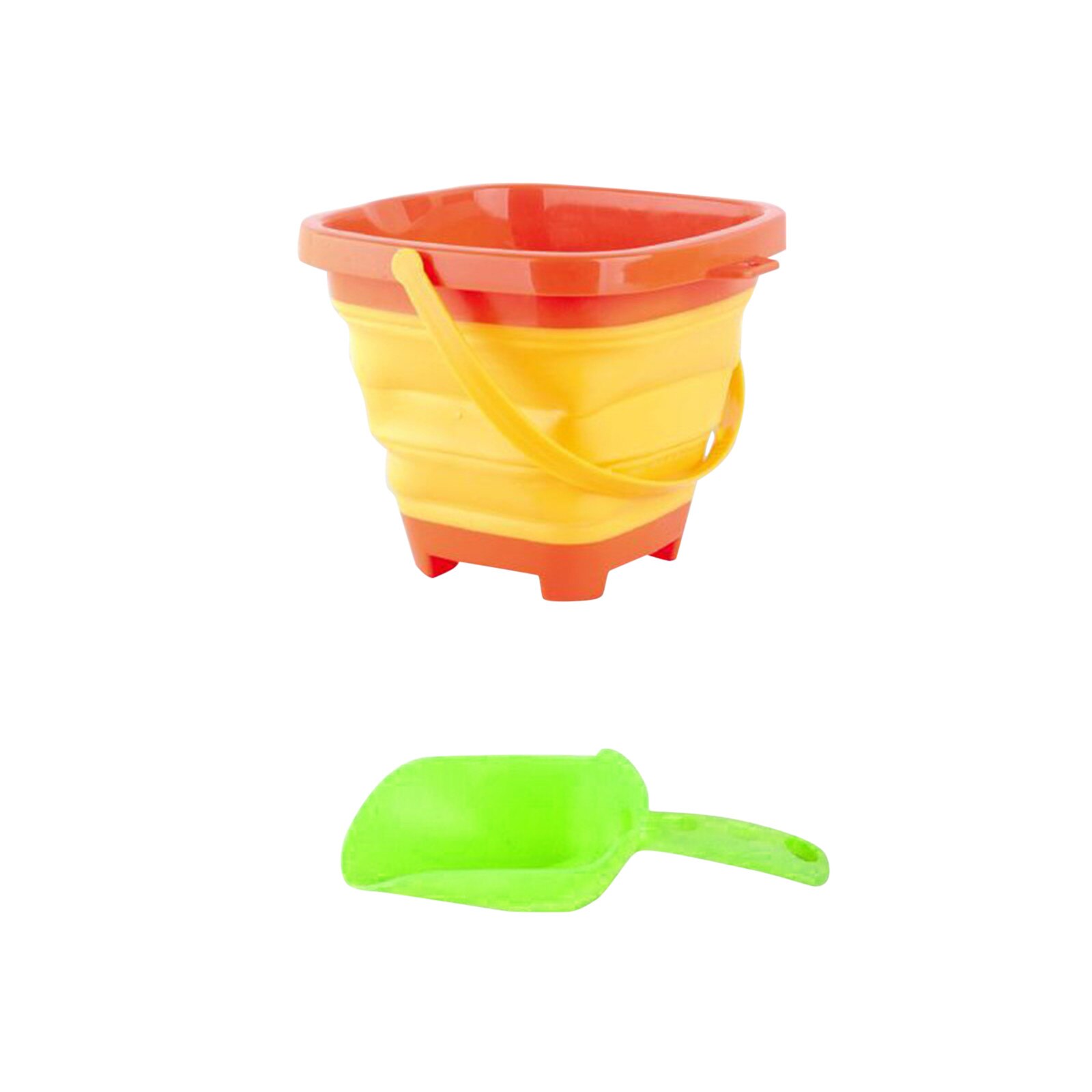 Zomer Zacht Plastic Opvouwbare Emmer Draagbare Zomer Strand Water Speelgoed Outdoor Telescopische Emmer Kinderen Bad Water Spelen Speelgoed: YELLOW