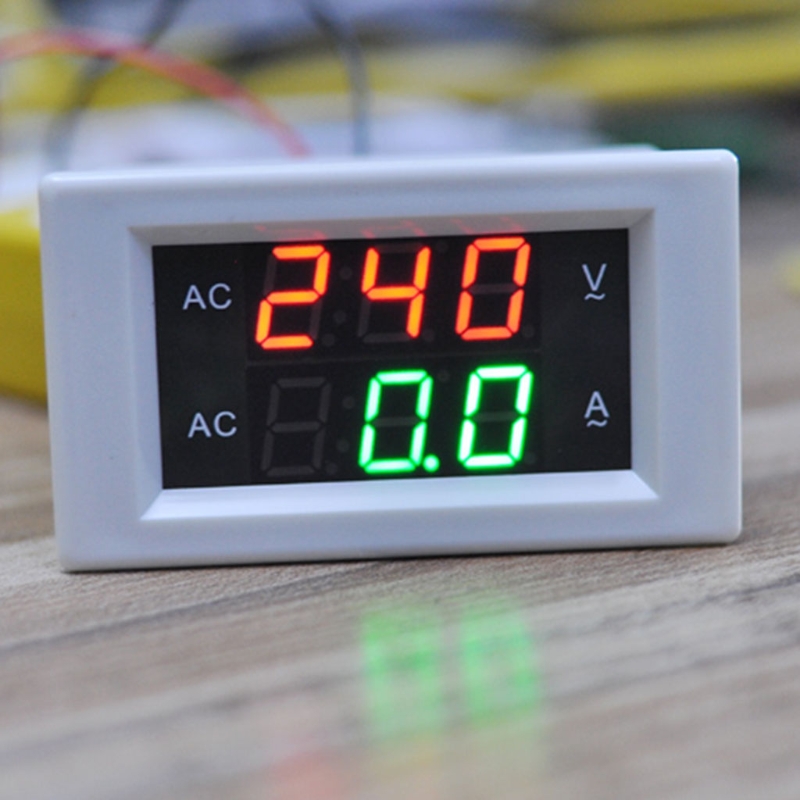 YB4835VA—500V/50A Digital Display AC Voltmeter Ammeter Panel Amp Device Volt Voltage Current Meter Voltage Measurement