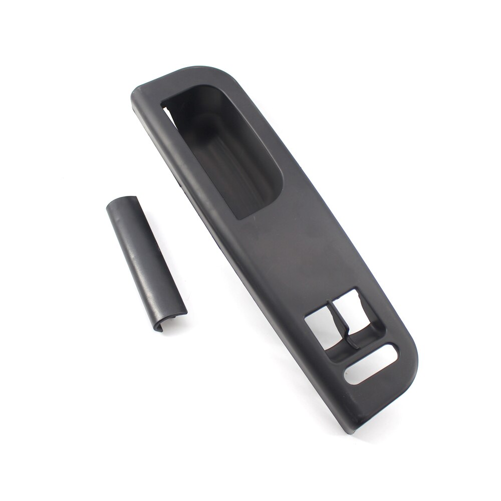 Panel frontal izquierdo para coche, Panel de Control de ventanilla eléctrica, bisel embellecedor de potencia con barra lateral para Golf 4 Passat 1998-2005, 2 puertas, negro/gris: Black