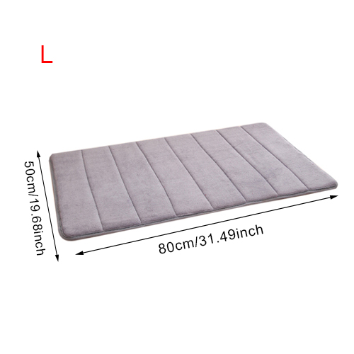 Wasser Absorption Teppich Schlecht matt Schlecht Teppich zottelig Speicher Schaum Tür Boden matt küche Wc Nicht-Unterhose Zubehör Produkte: grau  L