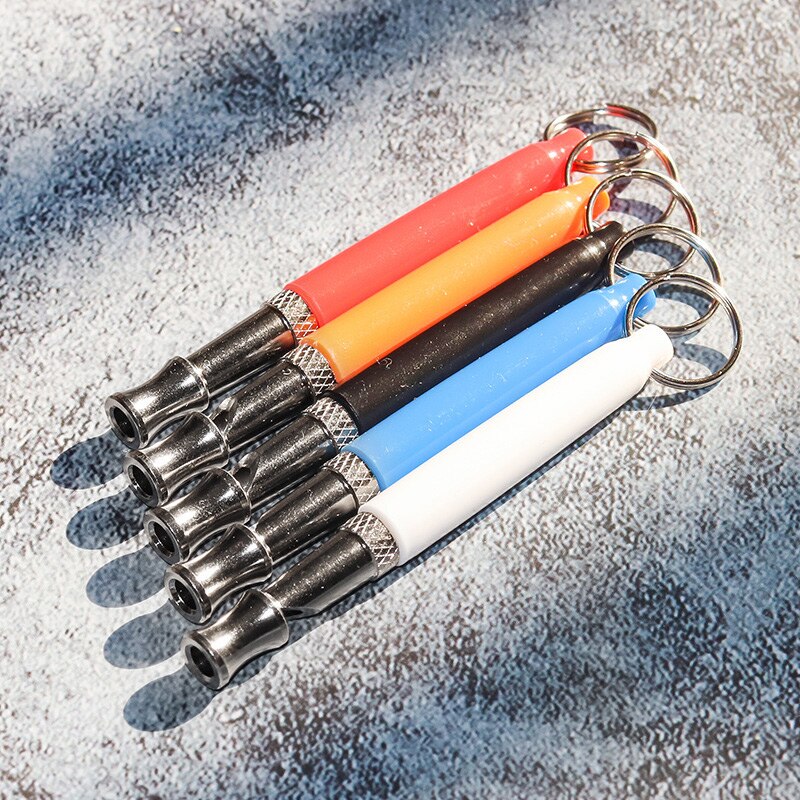 Sifflet d&#39;entraînement pour animaux domestiques, flûte ultrasonique réglable en acier inoxydable, pour chiens obéissants, porte-clés de Train, fournitures pour animaux de compagnie