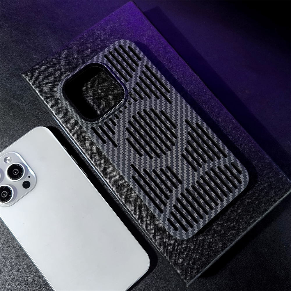 Karbonfiber-deksel til iphone 15 14 13 12 max Plus, magsafe-deksel med hult magnetisk matt og ultratynt deksel: Annen