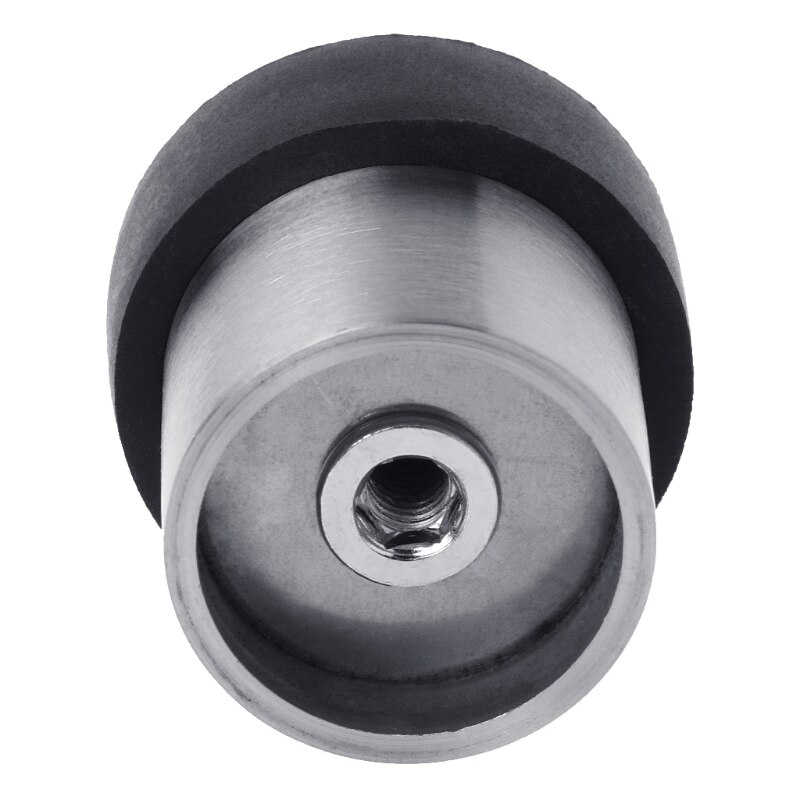 Door Stopper Stainless Steel Floor Mounted Fixed Door Rubber Stops Home Supplies