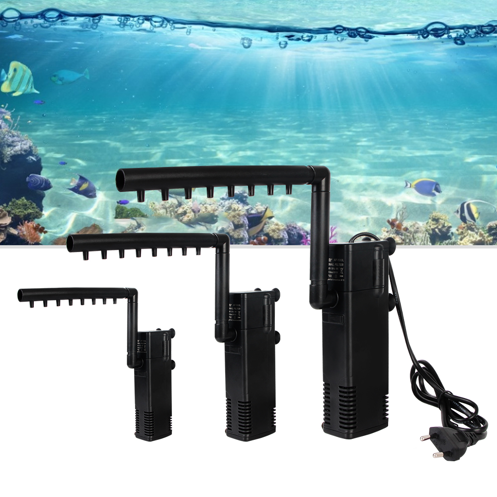 Pompe de filtre à eau Submersible à faible niveau, prise ue, filtre de réservoir de tortue, pompe d'augmentation d'oxygène pour Aquarium, ajouter de l'oxygène