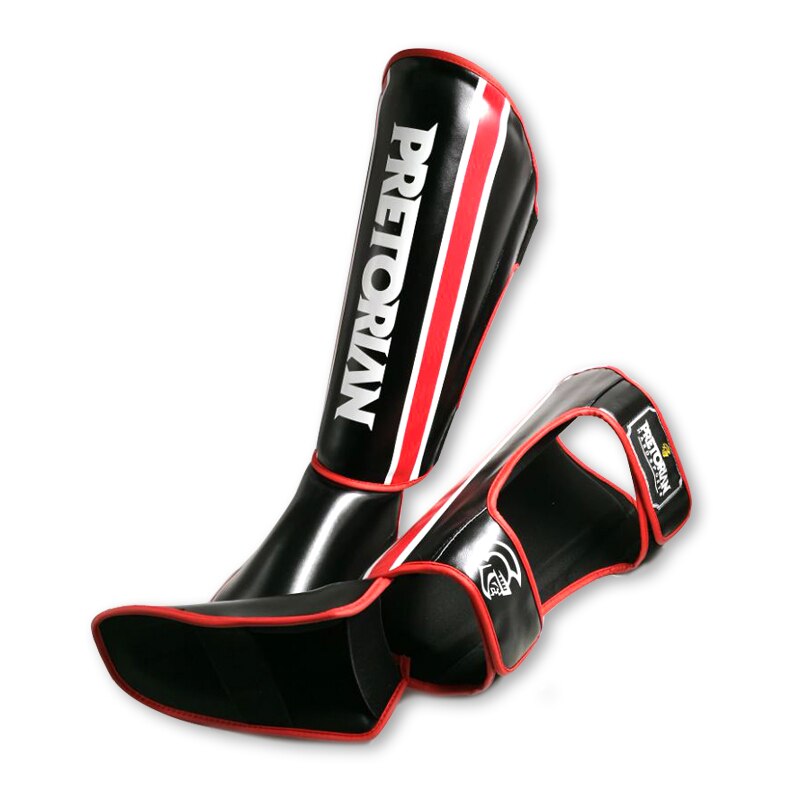 brasileña PRETORIAN MMA espinilleras entrenamiento Muay Thai Sanda Kick Boxing Leggings Pretorian Taekwondo espinillas protector de tobillo