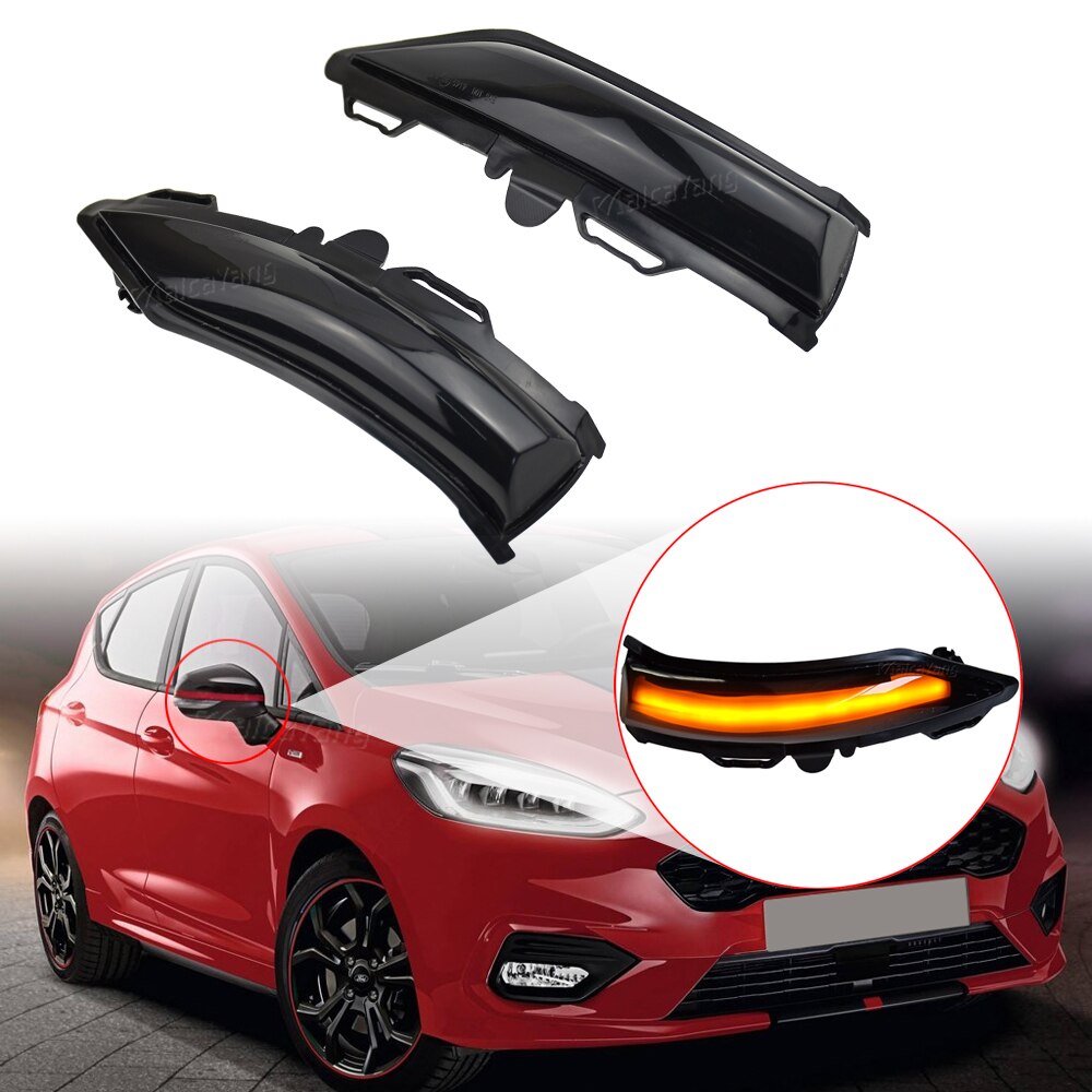 Rearview Car Side Wing Mirror LED Turn Signal Light For Ford Fiesta ST Line MK8 Flasher Dynamic Indicator Blinker