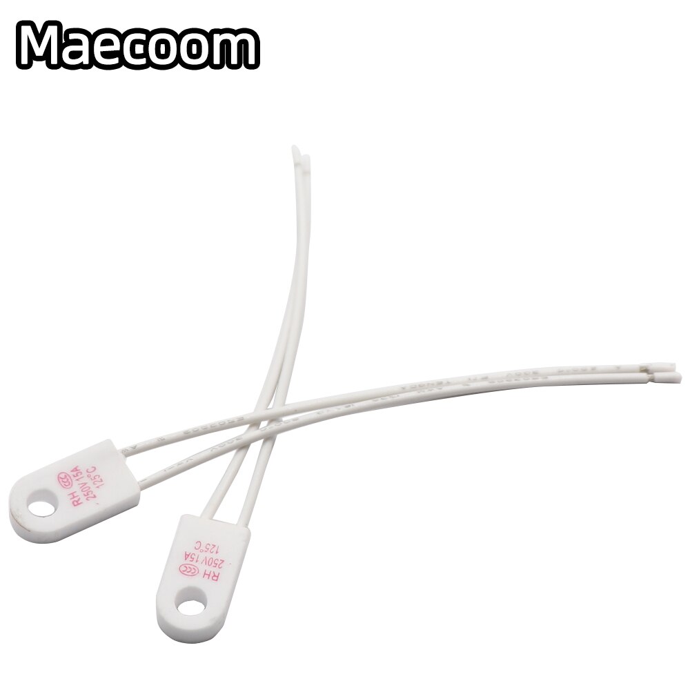 2 pieces 3d printer parts rh /tf 125 degrees celsius 15a 250v temperature fuse thermal links over temperature protector for voron
