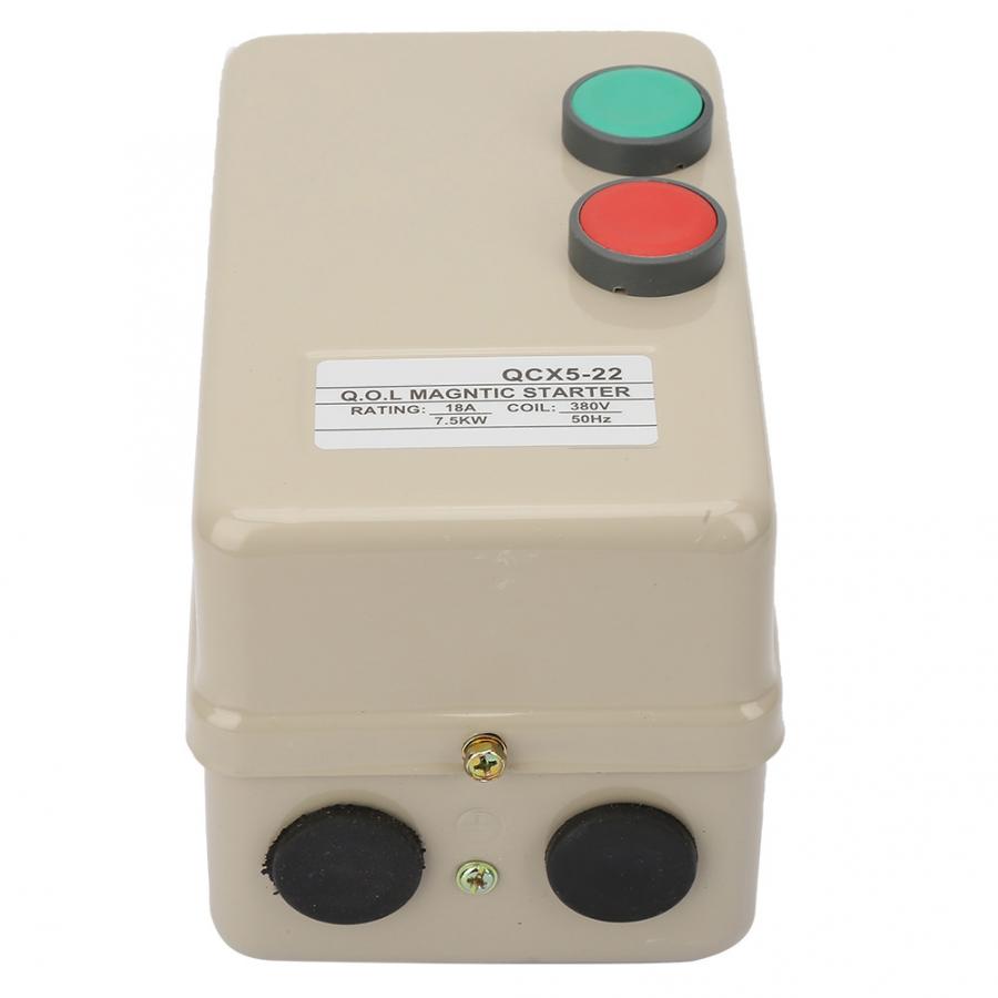 3 Phase Motor Magnetic Starter Synchronous with Motor AC380V 7.5KW Motor Magnetic Starter