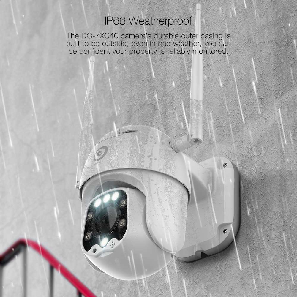 DIGOO Outdoor PTZ Wireless IP Camera Move Detection Infrared Night Vision Waterproof Surveillance RJ45/Wifi Dome CCTV Camera